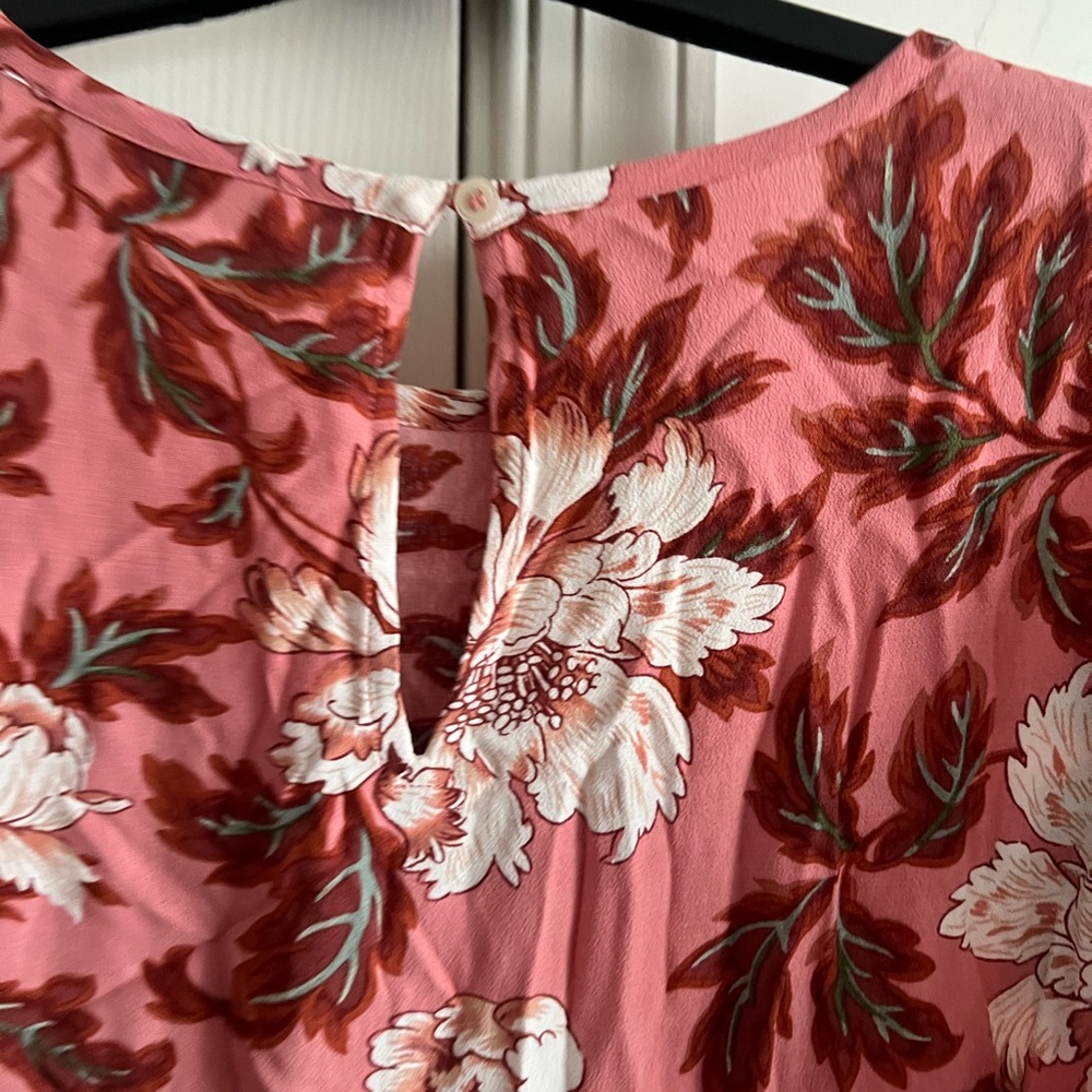 Floral Pink Women's Top Loft M - Picture 5 of 11